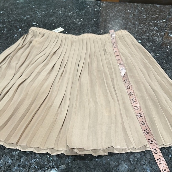Max Studio Tan Midi A-Line Skirt - Picture 5 of 9